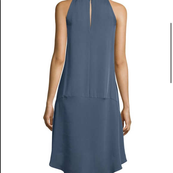 • THEORY ADLERDALE MODERN GEORGETTE SILK DRESS • - Picture 4 of 9